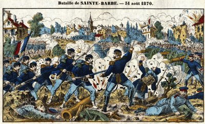 Francia-porosz háború – Sainte-Barbe-i csata (Noisseville-i csata) augusztus 31. alkotó: French School