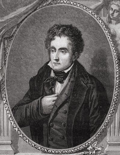 Francois-Rene, Vicomte de Chateaubriand (1768-1848) Louis Blanc (1811-82) "Histoire de la Revolution Francaise" című művéből alkotó: French School