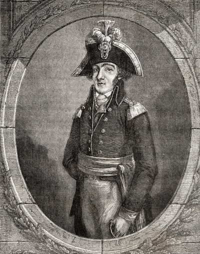 Francois Hanriot, Louis Blanc (1811-82) "Histoire de la Revolution Francaise" című művéből alkotó: French School