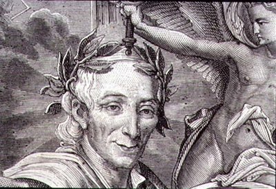 Francois Marie Arouet de Voltaire (1694-1778) (metszet) alkotó: French School