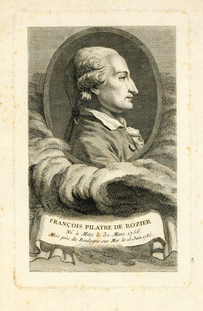 Francois Pilatre de Rozier, 1785 körül alkotó: French School