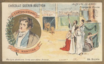 François-Rene, Chateaubriand vikomtja (1768-1848), francia író és politikus, a „Les Martyrs” (1809) szerzője alkotó: French School