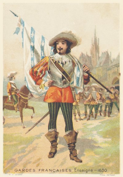 Francia gárda, zászlós 1630-ban (Regiment d