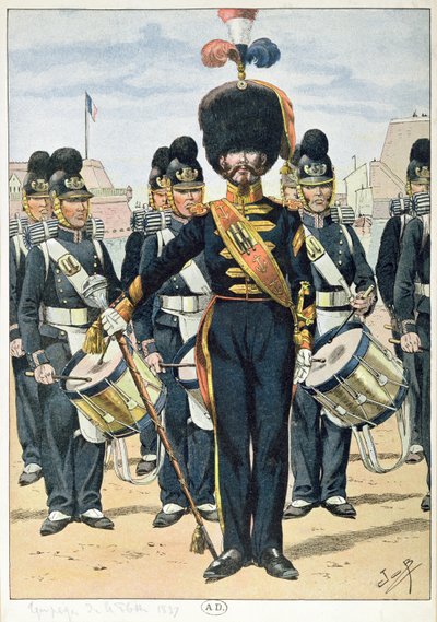 A francia haditengerészeti banda 1837-ben, 1900 körül alkotó: French School