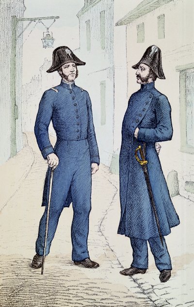Francia rendőrök 1829-30 körül alkotó: French School