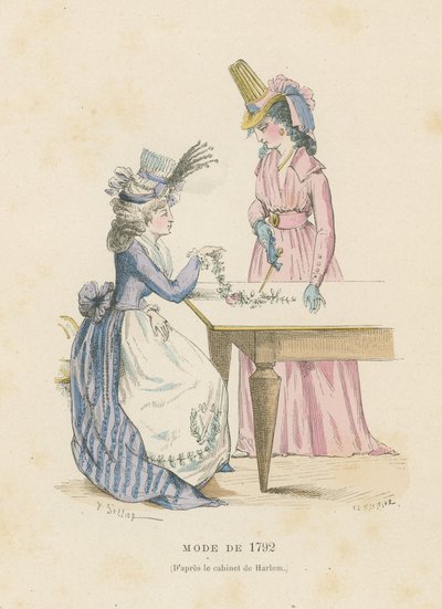 1792-es francia divat alkotó: French School