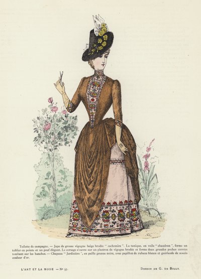 Francia divatlemez, 1885-86 alkotó: French School