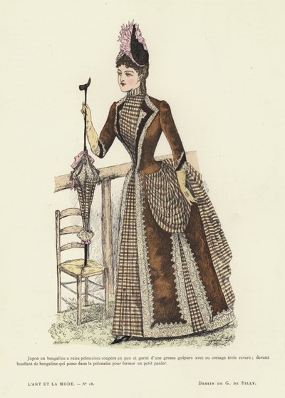 Francia divatlemez, 1885-86 alkotó: French School