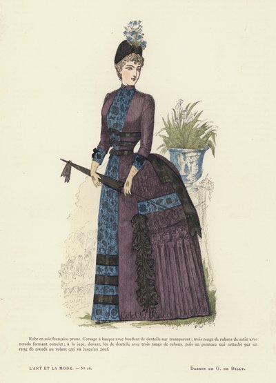 Francia divatlemez, 1885-86 alkotó: French School