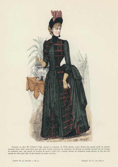 Francia divatlemez, 1885-86 alkotó: French School