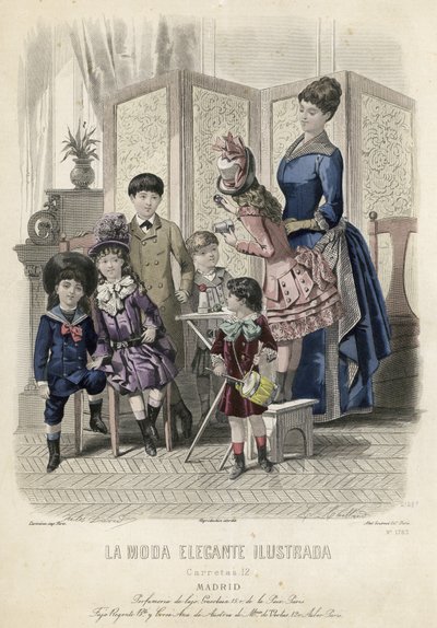 Francia divatlemez, 19. század vége alkotó: French School