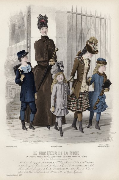 Francia divatlemez, 19. század vége alkotó: French School