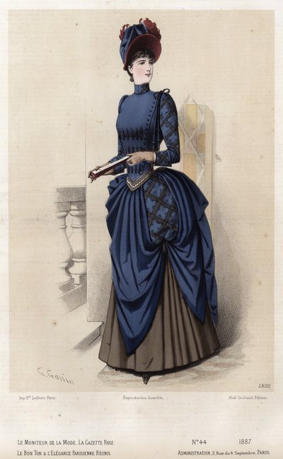 Francia divatlemez, 19. század vége alkotó: French School