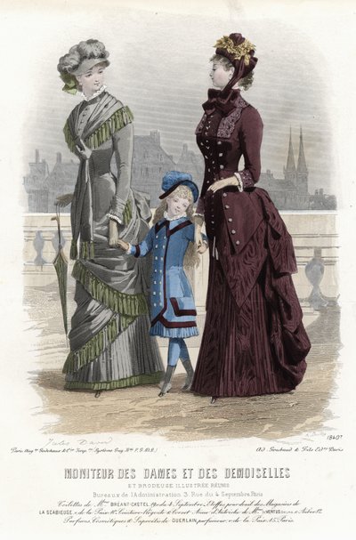 Francia divatlemez, 19. század vége alkotó: French School