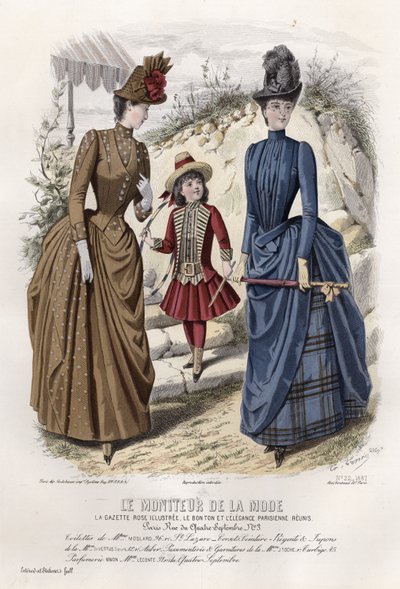 Francia divatlemez, 19. század vége alkotó: French School