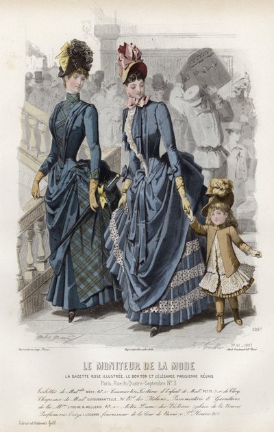 Francia divatlemez, 19. század vége alkotó: French School