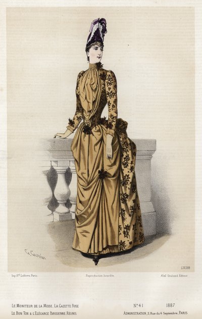 Francia divatlemez, 19. század vége alkotó: French School