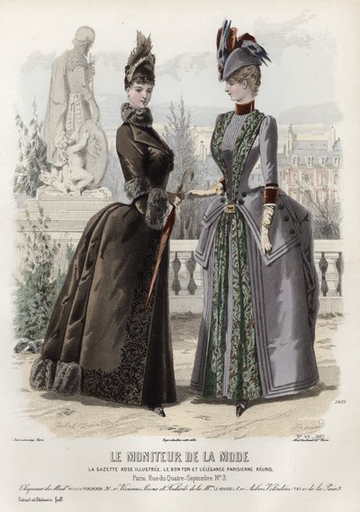 Francia divatlemez, 19. század vége alkotó: French School