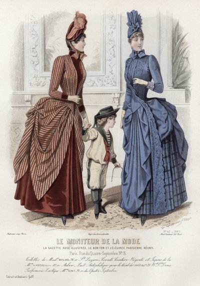 Francia divatlemez, 19. század vége alkotó: French School
