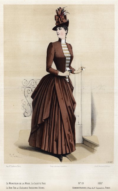 Francia divatlemez, 19. század vége alkotó: French School
