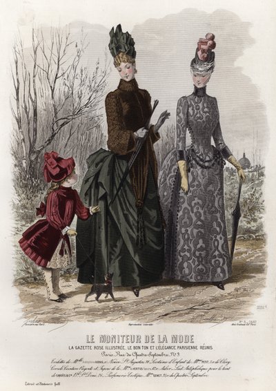 Francia divatlemez, 19. század vége alkotó: French School