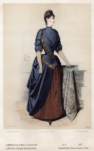 Francia divatlemez, 19. század vége alkotó: French School