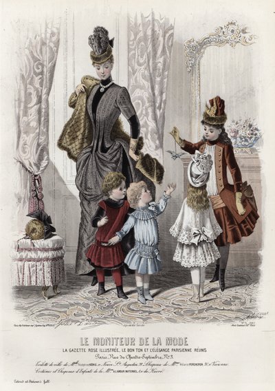 Francia divatlemez, 19. század vége alkotó: French School
