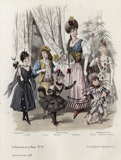 Francia divatlemez, 19. század vége alkotó: French School