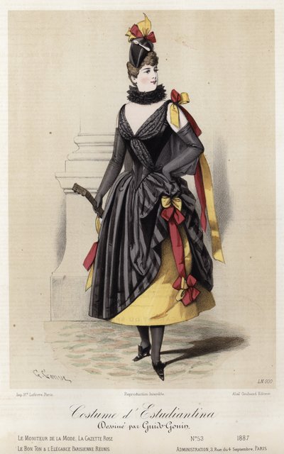 Francia divatlemez, 19. század vége alkotó: French School
