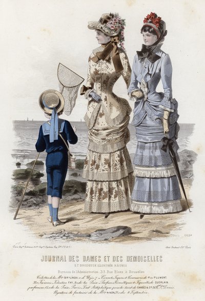 Francia divatlemez, 19. század vége alkotó: French School