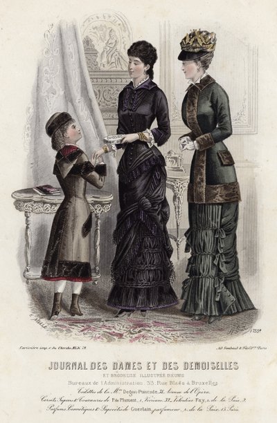 Francia divatlemez, 19. század vége alkotó: French School