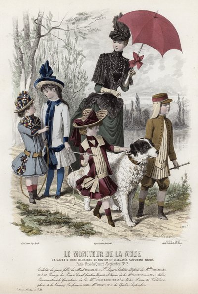 Francia divatlemez, 19. század vége alkotó: French School