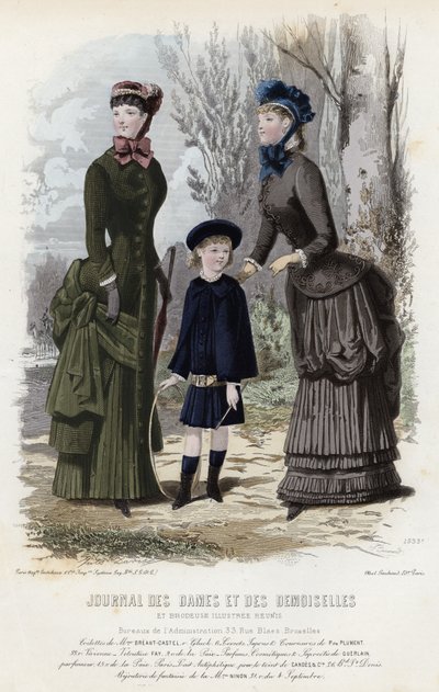 Francia divatlemez, 19. század vége alkotó: French School