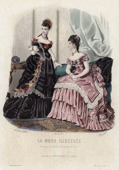 Francia divatlemez, 19. század vége alkotó: French School