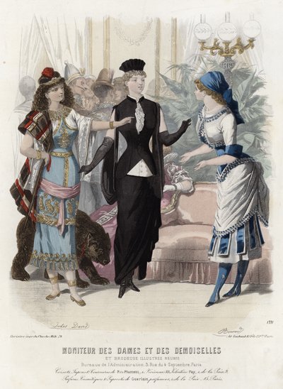 Francia divatlemez, 19. század vége alkotó: French School