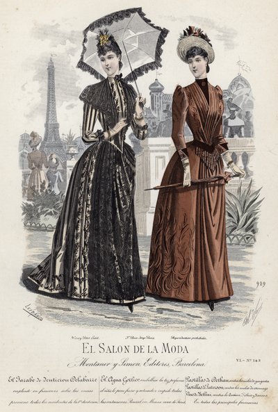 Francia divatlemez, 19. század vége alkotó: French School