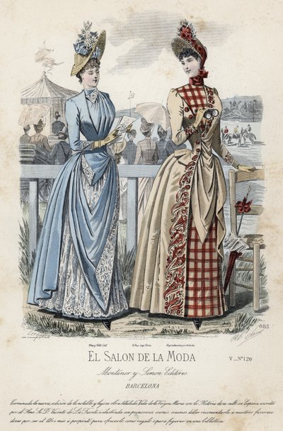 Francia divatlemez, 19. század vége alkotó: French School