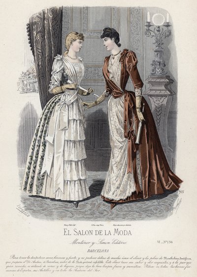 Francia divatlemez, 19. század vége alkotó: French School