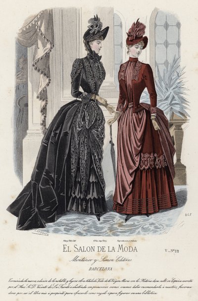 Francia divatlemez, 19. század vége alkotó: French School