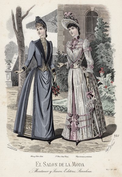 Francia divatlemez, 19. század vége alkotó: French School