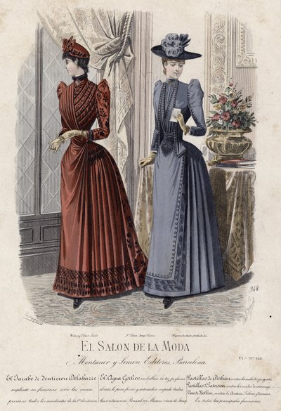 Francia divatlemez, 19. század vége alkotó: French School