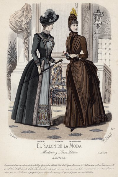 Francia divatlemez, 19. század vége alkotó: French School