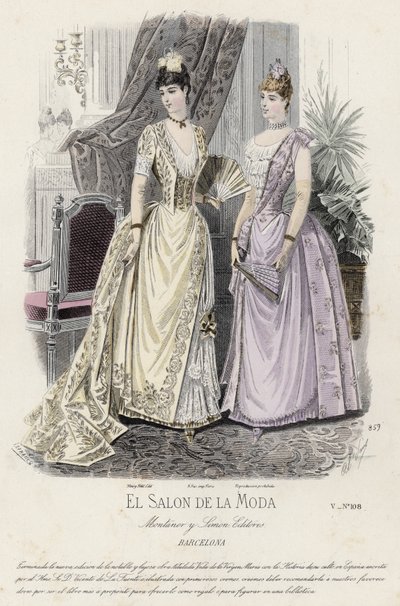 Francia divatlemez, 19. század vége alkotó: French School