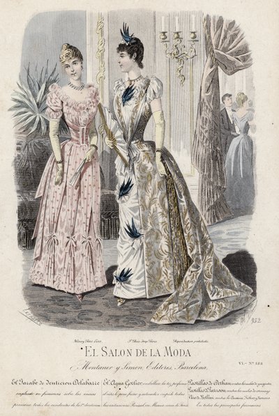 Francia divatlemez, 19. század vége alkotó: French School