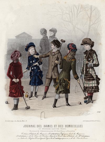 Francia divatlemez, 19. század vége alkotó: French School