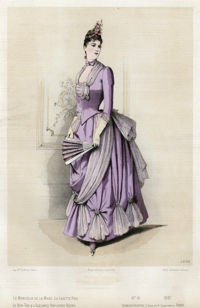 Francia divatlemez, 19. század vége alkotó: French School