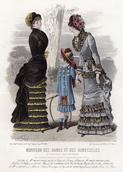 Francia divatlemez, 19. század vége alkotó: French School