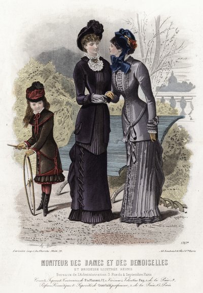 Francia divatlemez, 19. század vége alkotó: French School