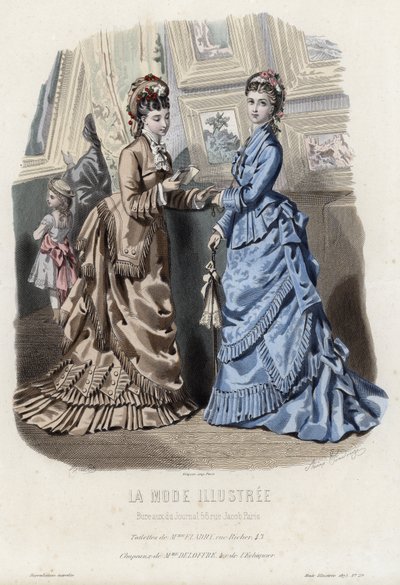 Francia divatlemez, 19. század vége alkotó: French School