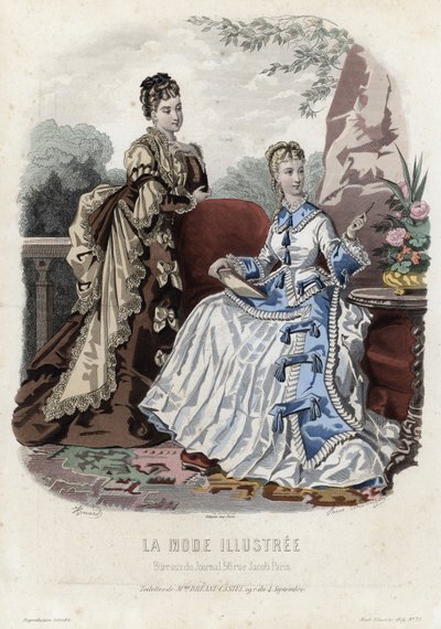 Francia divatlemez, 19. század vége alkotó: French School